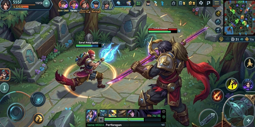 Tampilan gameplay yang mendebarkan dalam <strong>555F</strong>