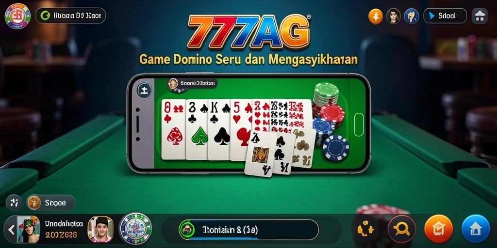 Gameplay seru dalam 777AG yang menampilkan aksi permainan Domino.