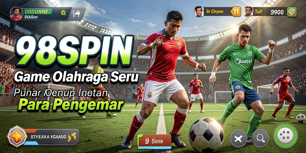 Gameplay mendebarkan dari 98SPIN yang menggambarkan aksi olahraga.