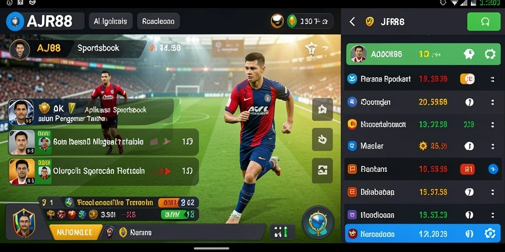 Tampilan gameplay menarik dari aplikasi Sportsbook AJR88.