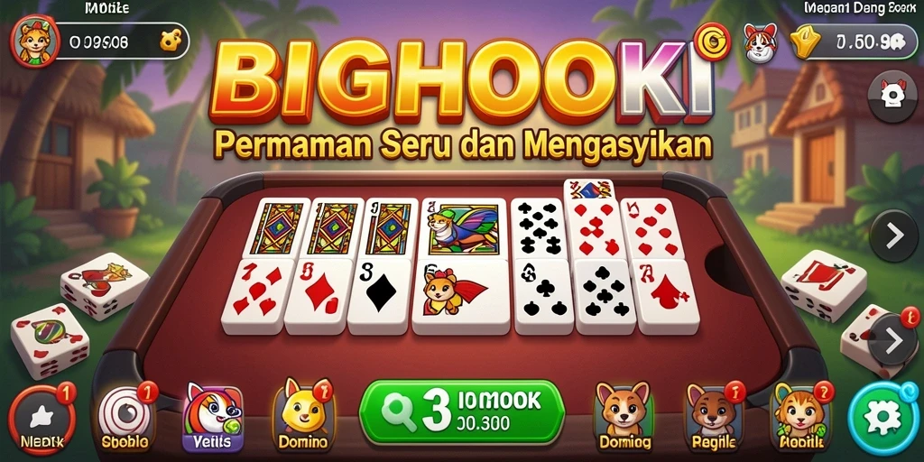 Tampilan gameplay Domino yang seru dan interaktif.