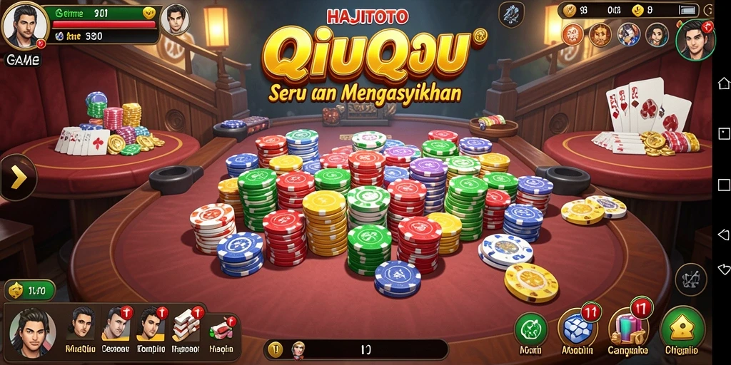 Tampilan seru gameplay <strong>HAJITOTO</strong> dalam aksi QiuQiu.