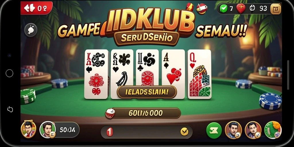Gameplay seru dan menantang di aplikasi IDKLUB.