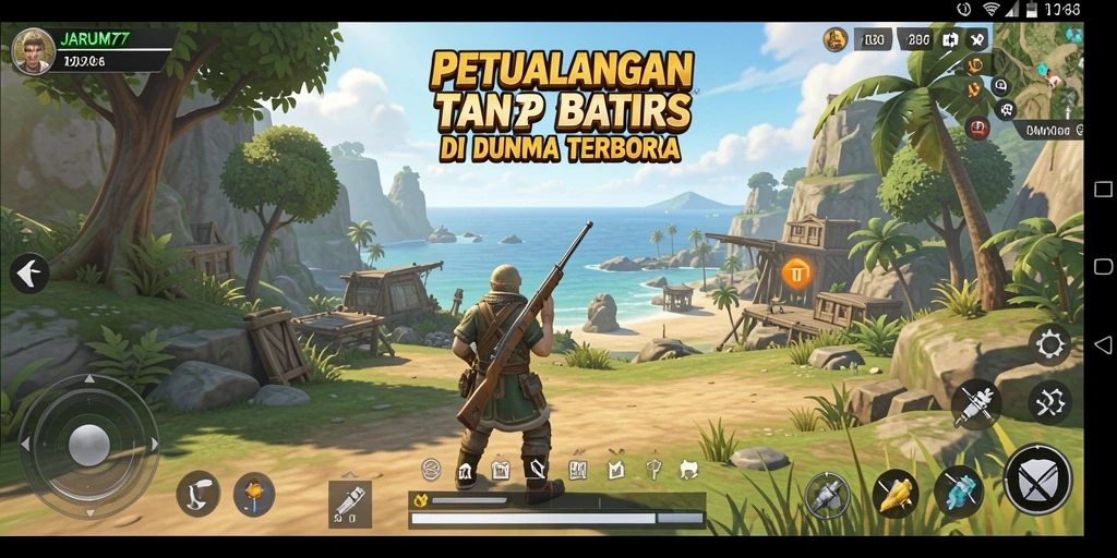 Tangkap momen aksi seru dalam gameplay Open World JARUM77.