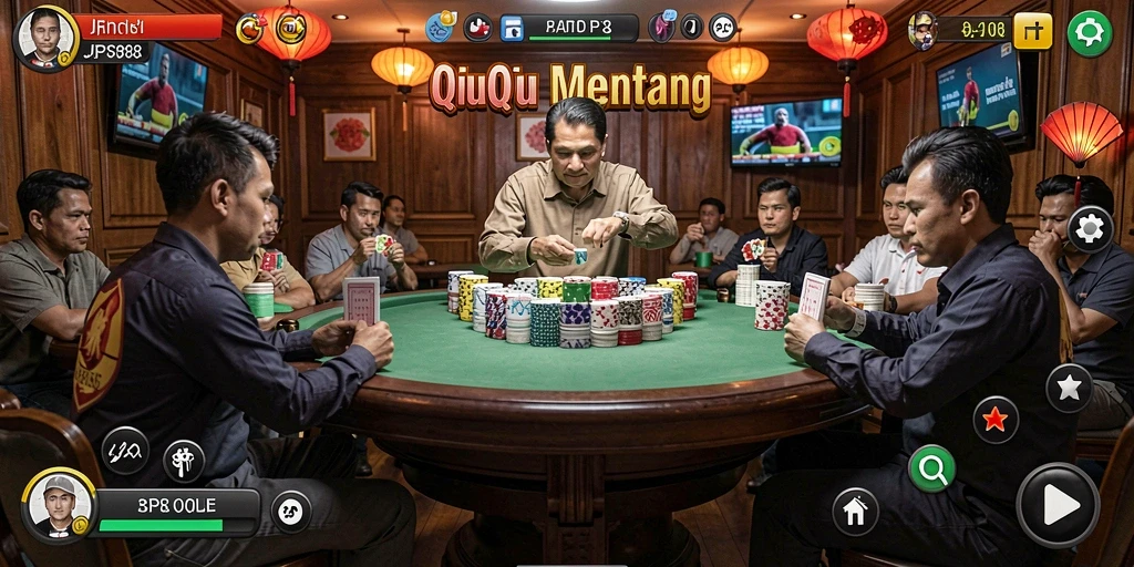 Tampilan gameplay seru JPS88 dalam QiuQiu.