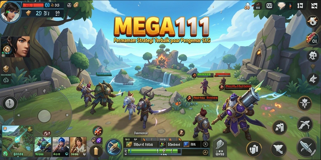 Tampilan gameplay MEGA111 yang menarik dan mendebarkan.