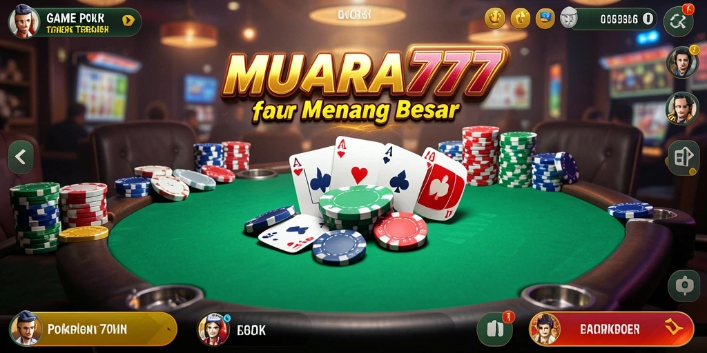 Tampilan gameplay Poker yang menarik dan menantang.