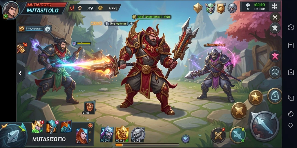 Tampilan menarik dari gameplay yang intens di MUTASITOTO.