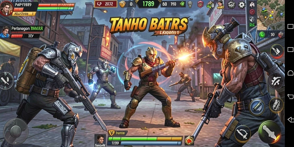 Tampilan gameplay seru dan karakter bertarung di MVP789.