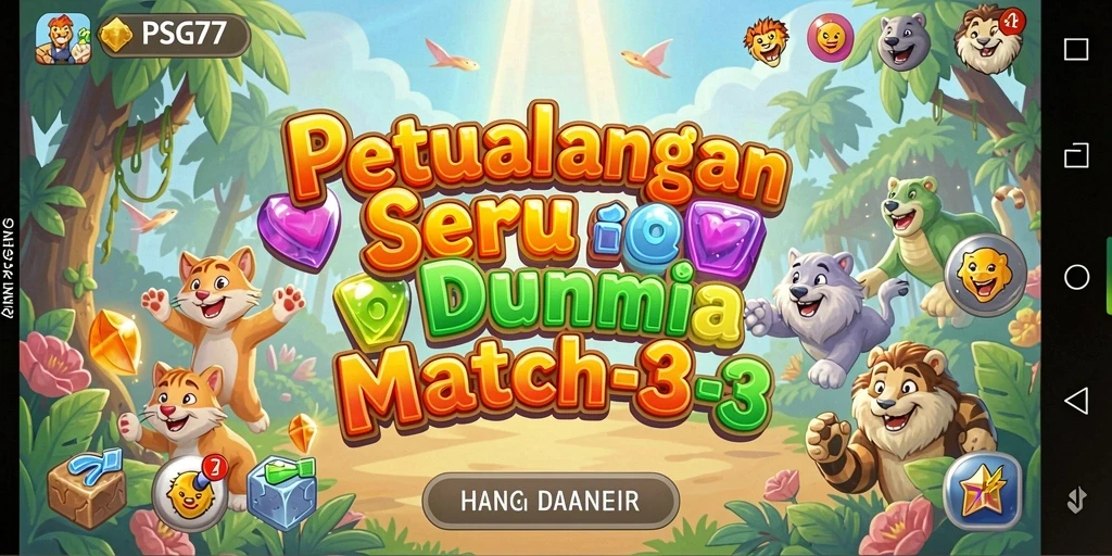 Tampilan grafis cerah dan gameplay mengasyikkan di PSG77.