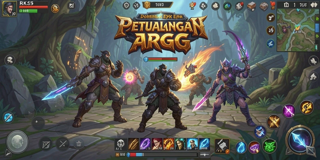 Tampilan gameplay menarik dan penuh aksi dari RK55.