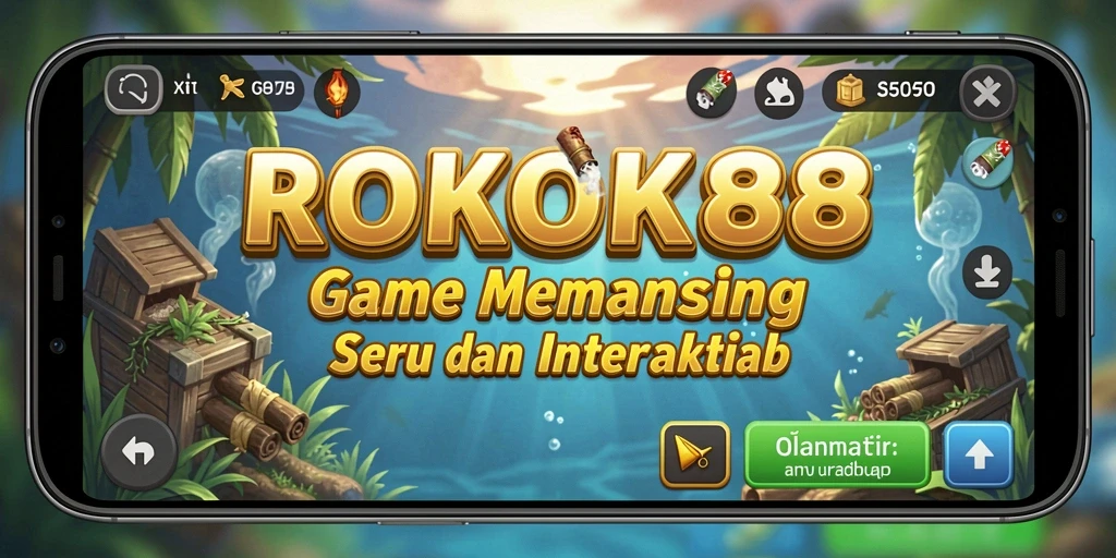 Gameplay ROKOK88 yang menyenangkan saat memancing di laut.