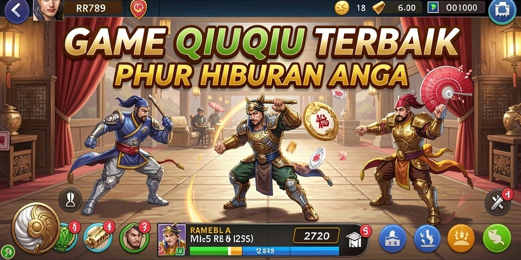 Gameplay QiuQiu seru dan mendebarkan dalam RR789.